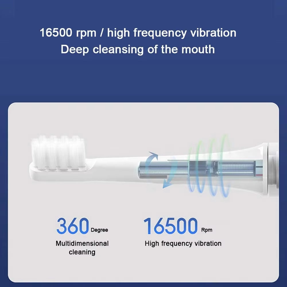 MIJIA T100 Sonic Electric Toothbrush Cordless USB Rechargeable Toothbrushes Waterproof Ultrasonic Automatic Tooth Brush